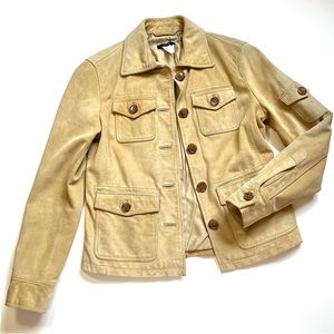 Vintage J Crew leather jacket